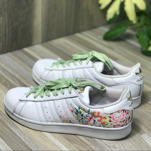 Adidas Stan Smith White Flowers WMNS AUTHENTIC - Picture 2 of 8